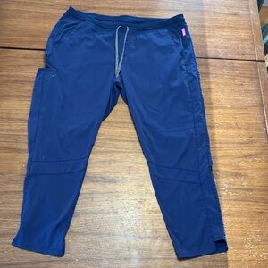 Grey's Anatomy Navy Blue Straight Leg scrub pants